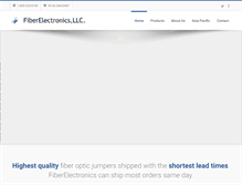 Tablet Screenshot of fiberelectronics.com